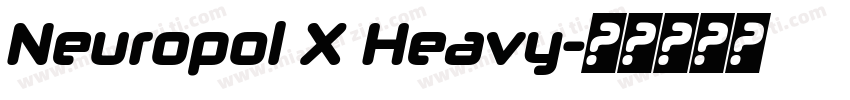 Neuropol X Heavy字体转换